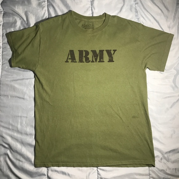 Shirt happens Other - ARMY olive t-shirt
